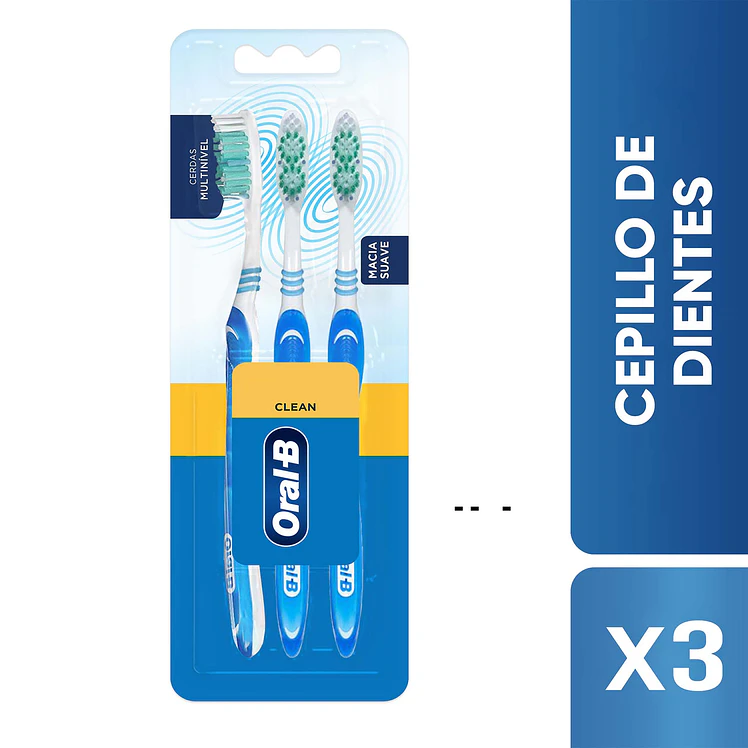 Cepillo Dental Oral B Clean Complete Suave x 3 und 1