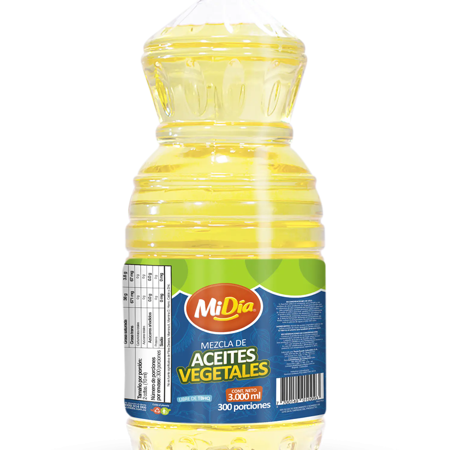 Aceite Vegetal MiDía 3000 ml