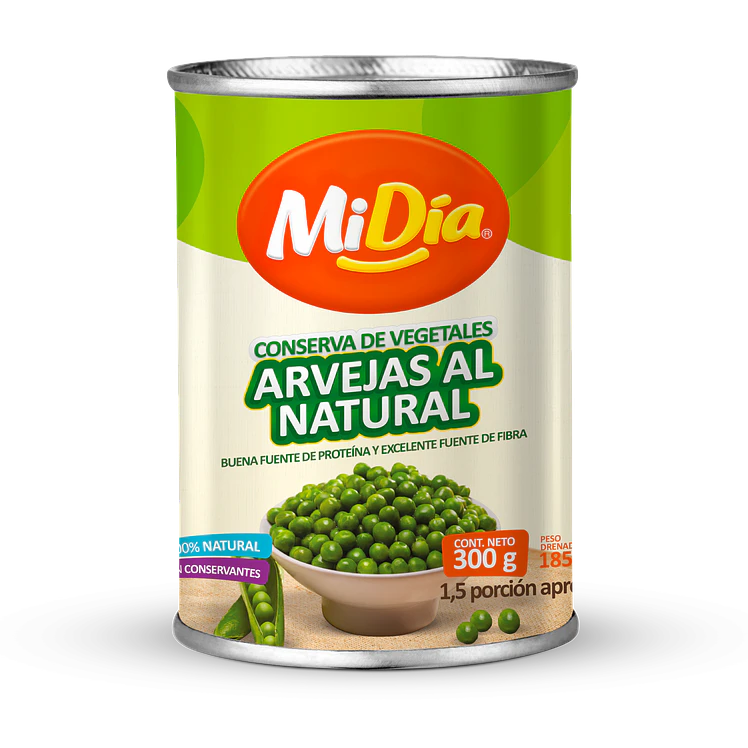 Arvejas al Natural MiDía 300 g