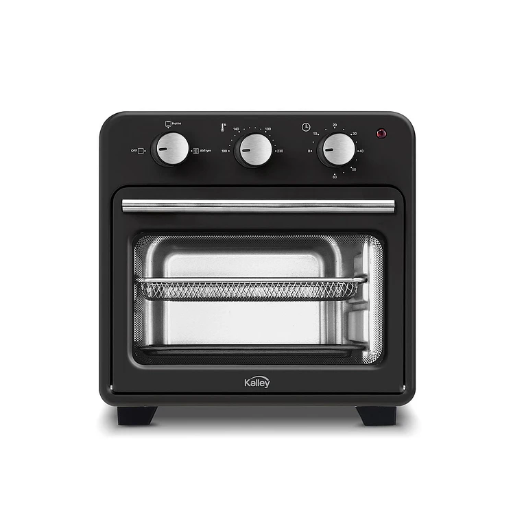 Horno Tostador Kalley Con Freidora De Aire 15 L Negro