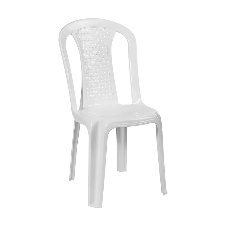 Silla Vanyplas Bambu Sin Brazos Blanca