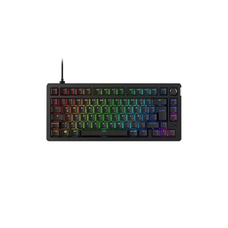 Teclado Hyperx Alámbrico Mecánico Alloy Rise Negro