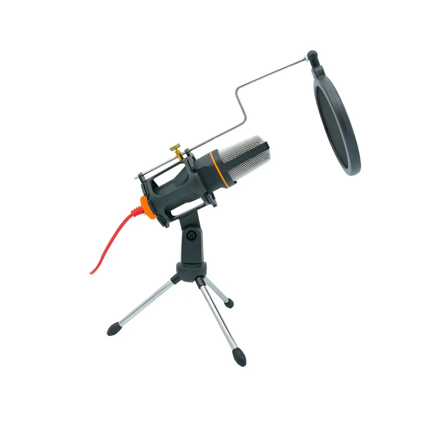 Kit Vta Micrófono Plug 3.5 Con Filtro Y Trípode