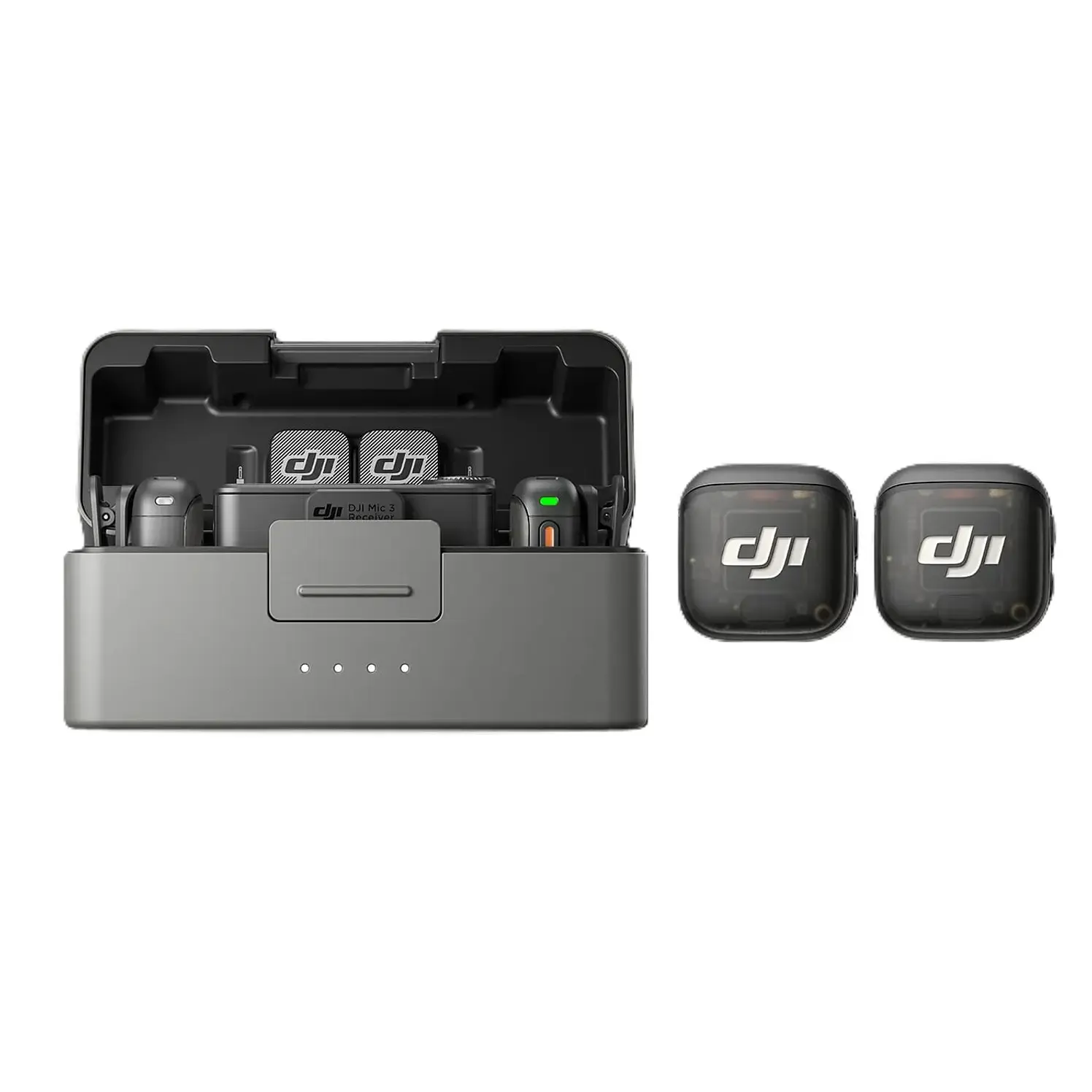 Kit X 2 Micrófono Dji Inalámbrico Mic 3 Negro