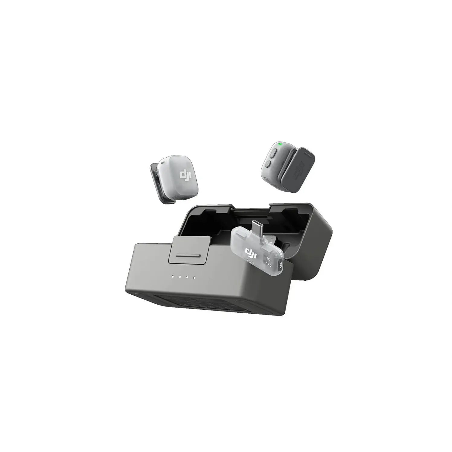 Kit X 2 Microfóno Dji Mic Mini 2 Gris