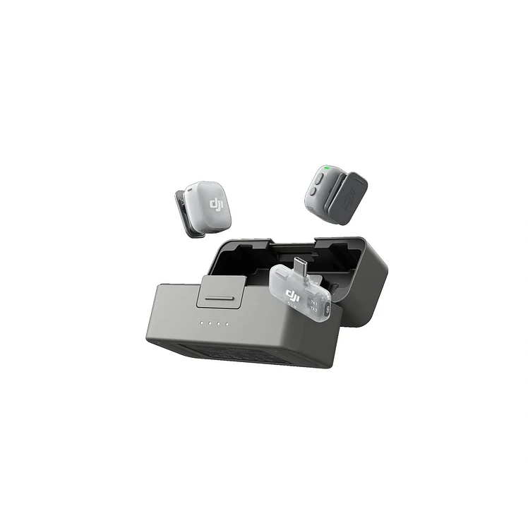 Kit X 2 Microfóno Dji Mic Mini 2 Gris