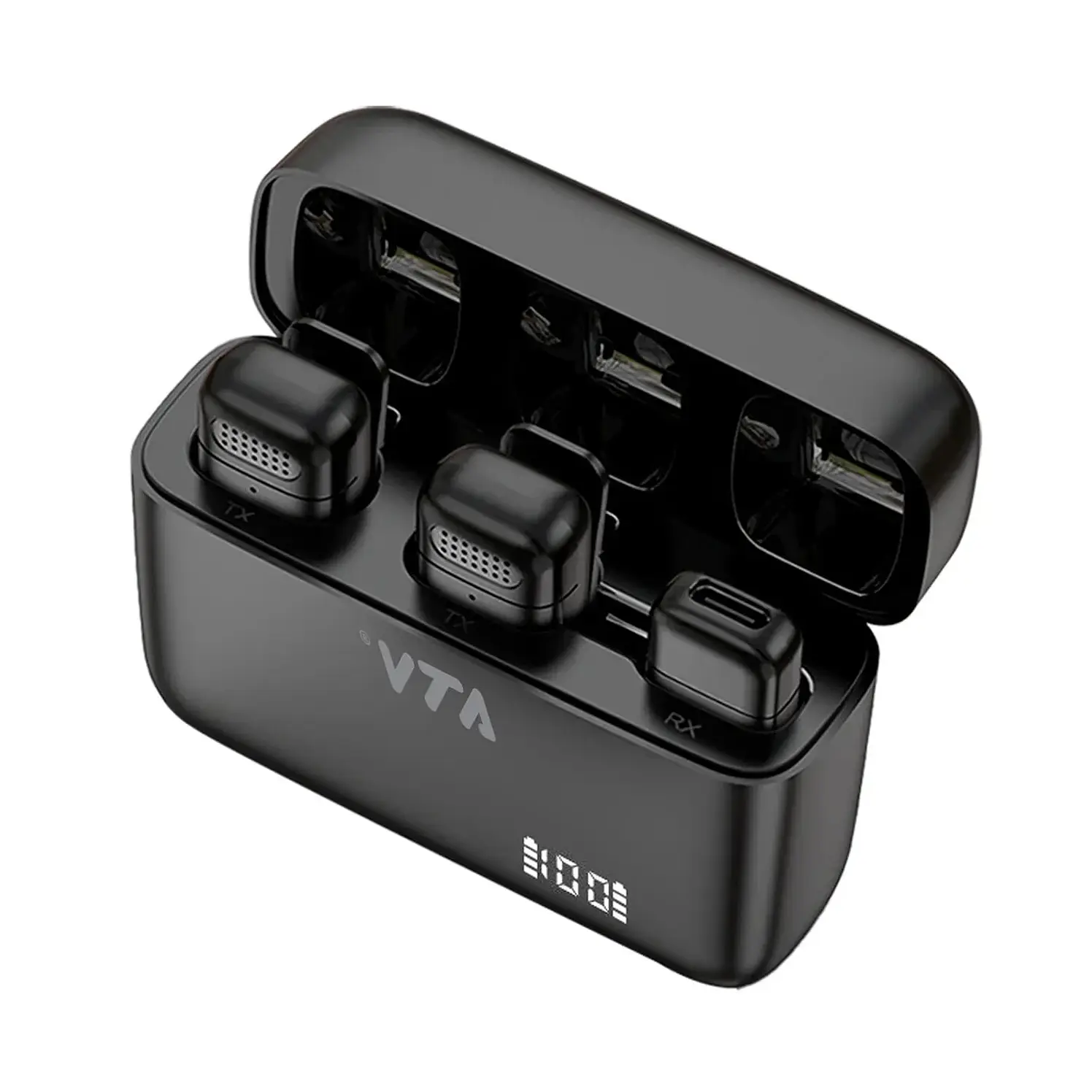 Kit Vta X 2 Micrófono Inalámbrico Negro