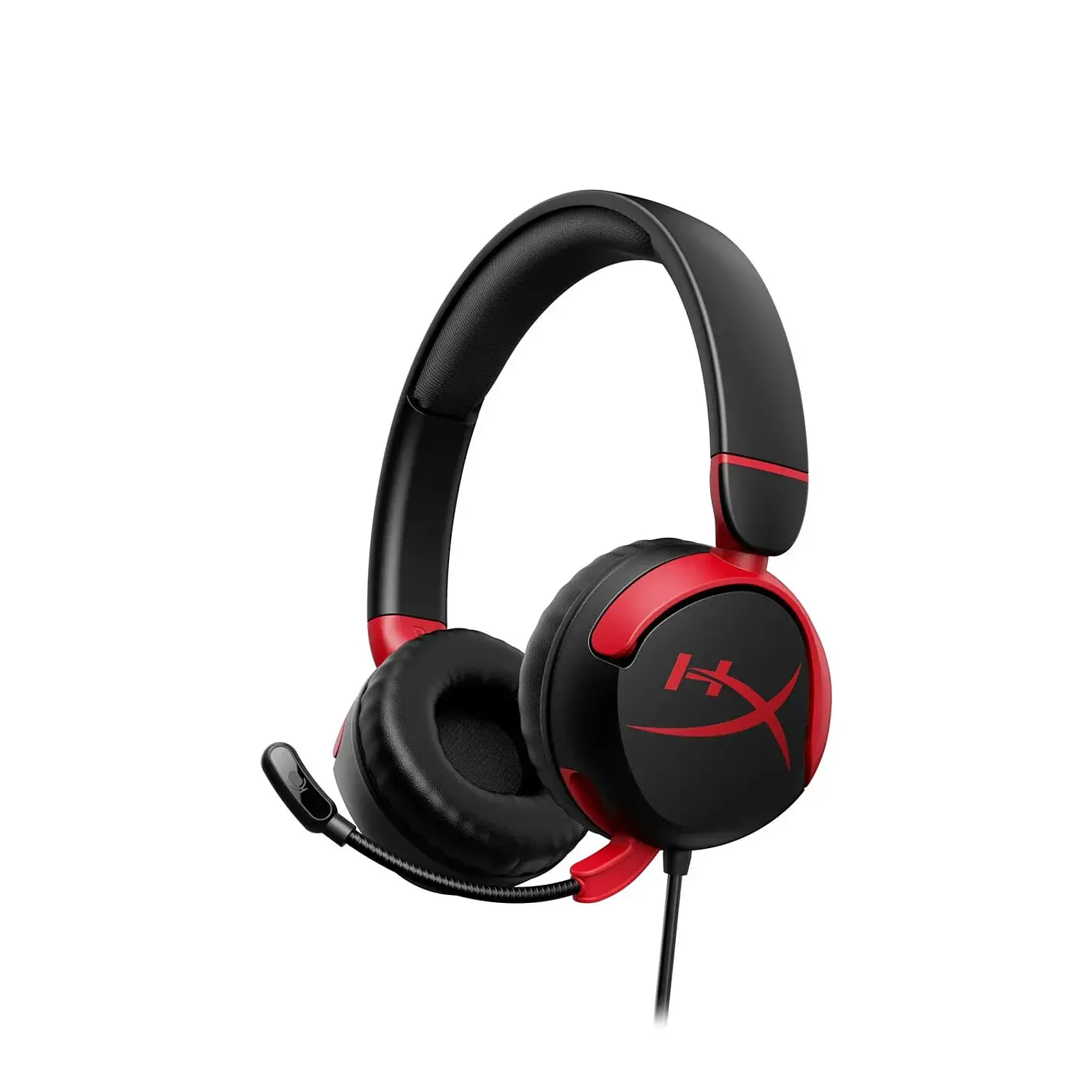 Audifonos Hyperx Diadema Cloud Mini Kids Anc Negro Rojo