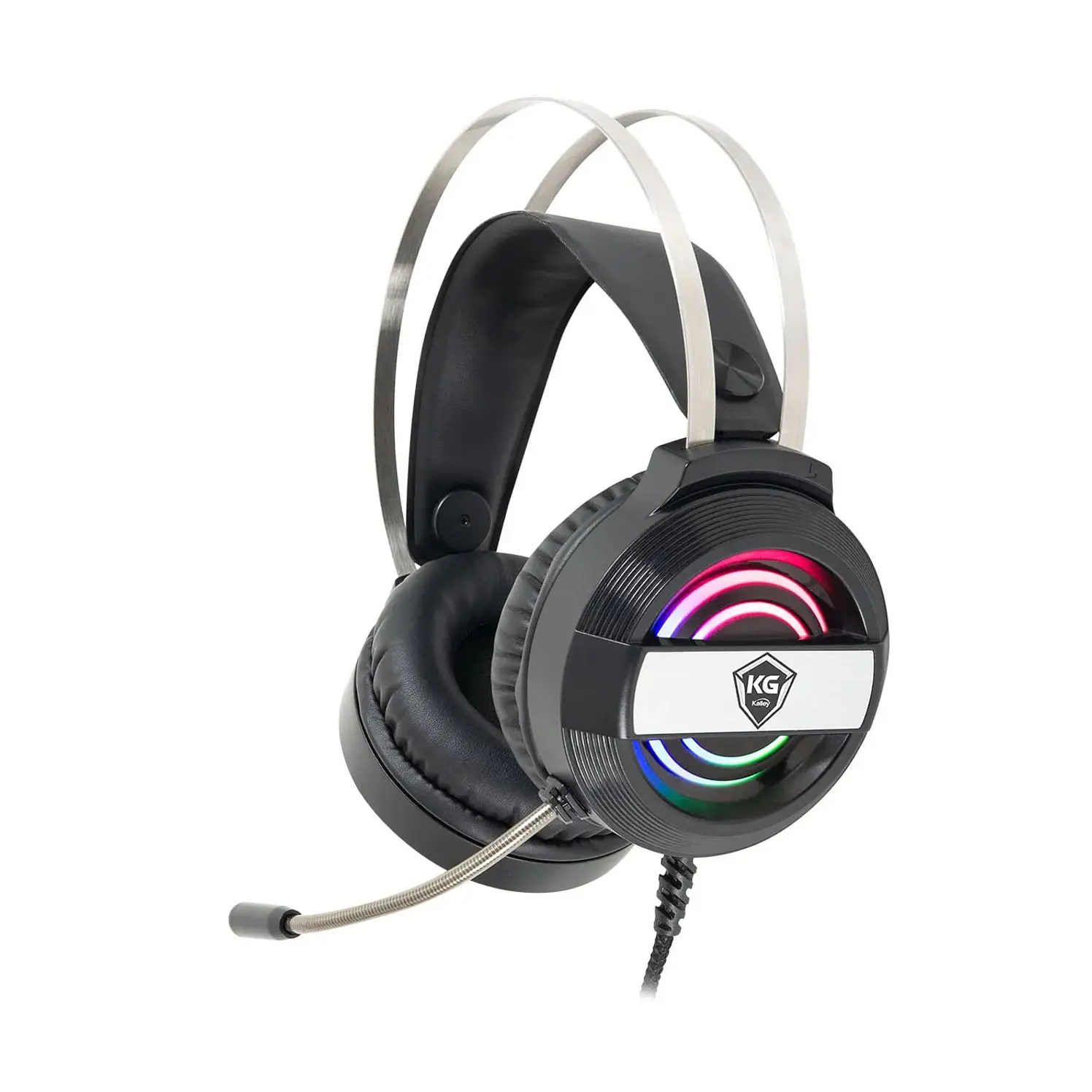 Audífonos Diadema Kalley Alámbricos Over Ear Gaming Negros