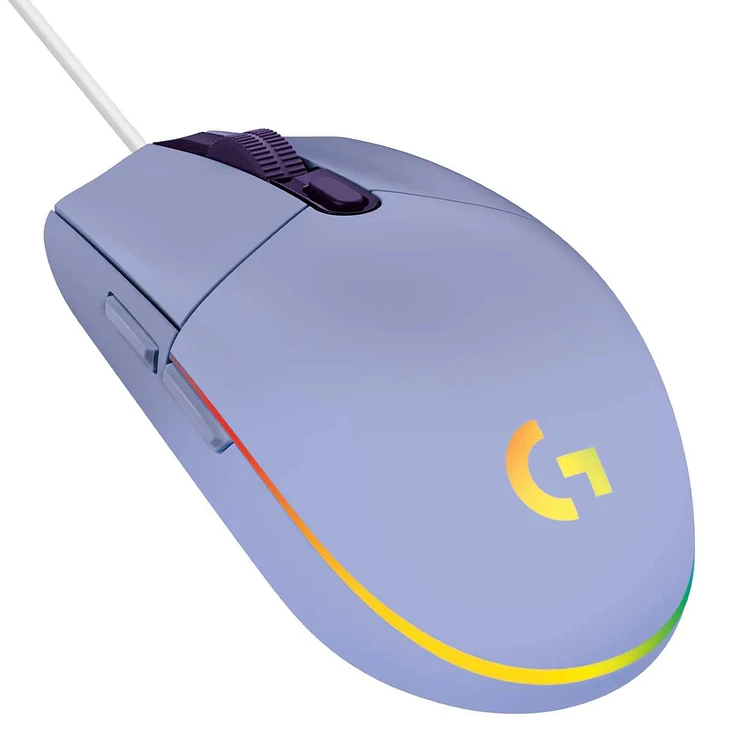 Mouse Logitech Alámbrico Gaming G203 Lila