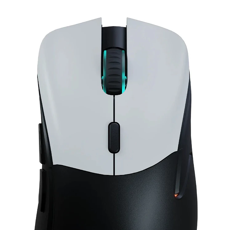 Mouse Primus Dual Ergonómico Negro Blanco