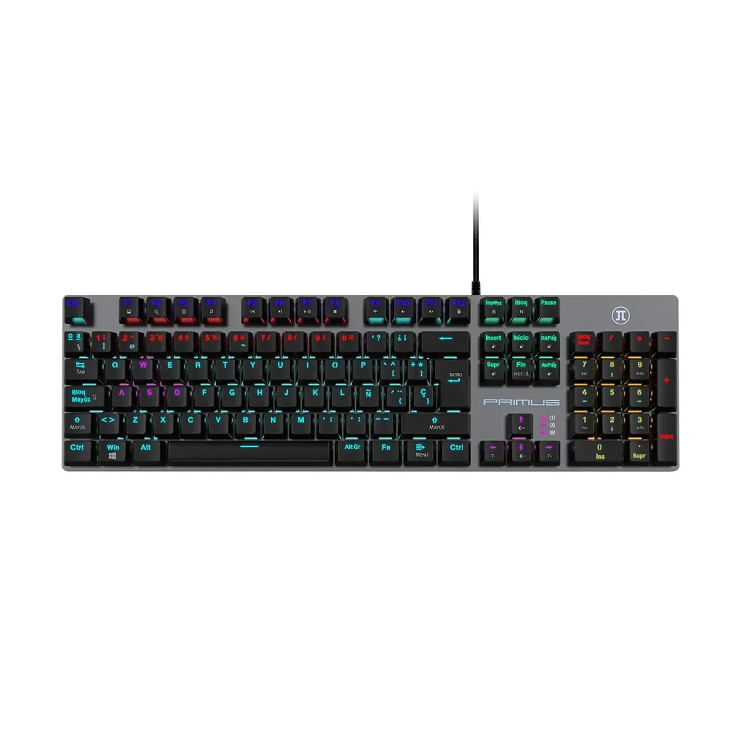 Teclado Primus Alámbrico Mecánico Gaming Ballista Negro