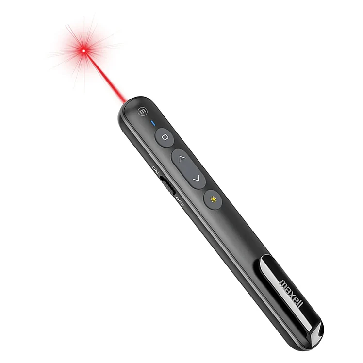 Presentador Maxell Láser Inlámbrico Receptor Dual Negro