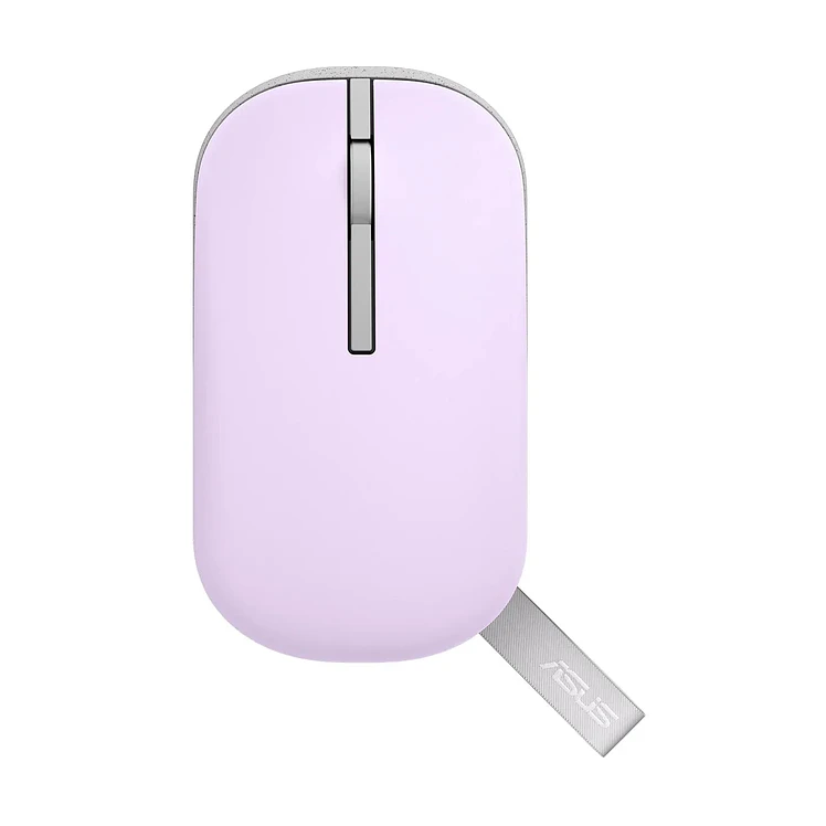 Mouse Asus Inalámbrico Óptico Bluetooth Md100 Púrpura