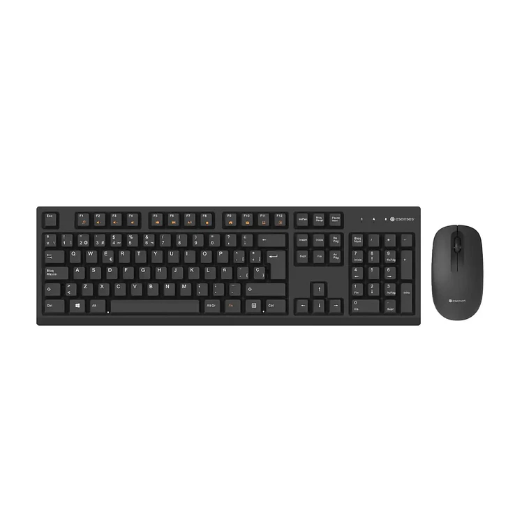 Combo Esenses Inalámbrico Teclado Más Mouse Negro