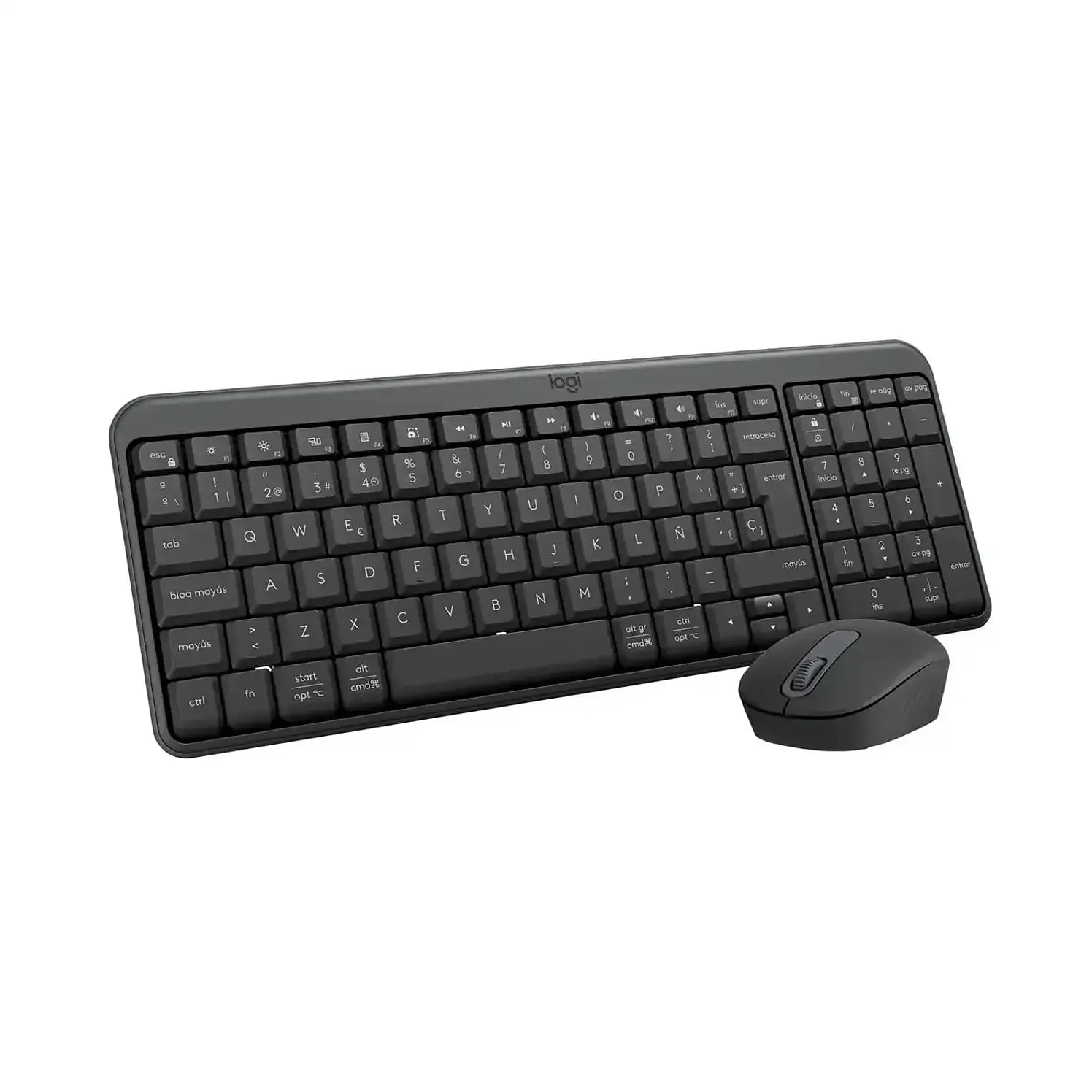 Combo Logitech Bluethoot Teclado Más Mouse Mk250 Negro