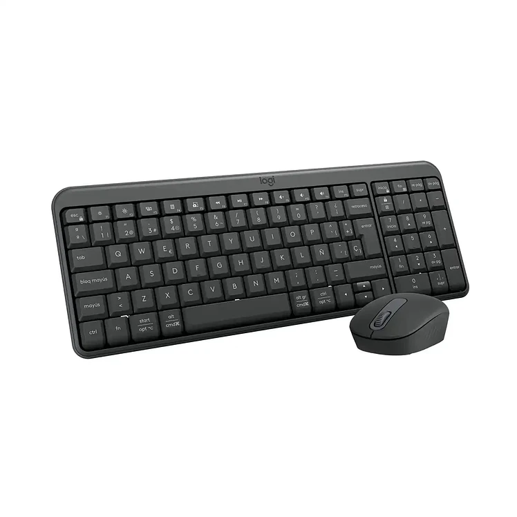 Combo Logitech Bluethoot Teclado Más Mouse Mk250 Negro