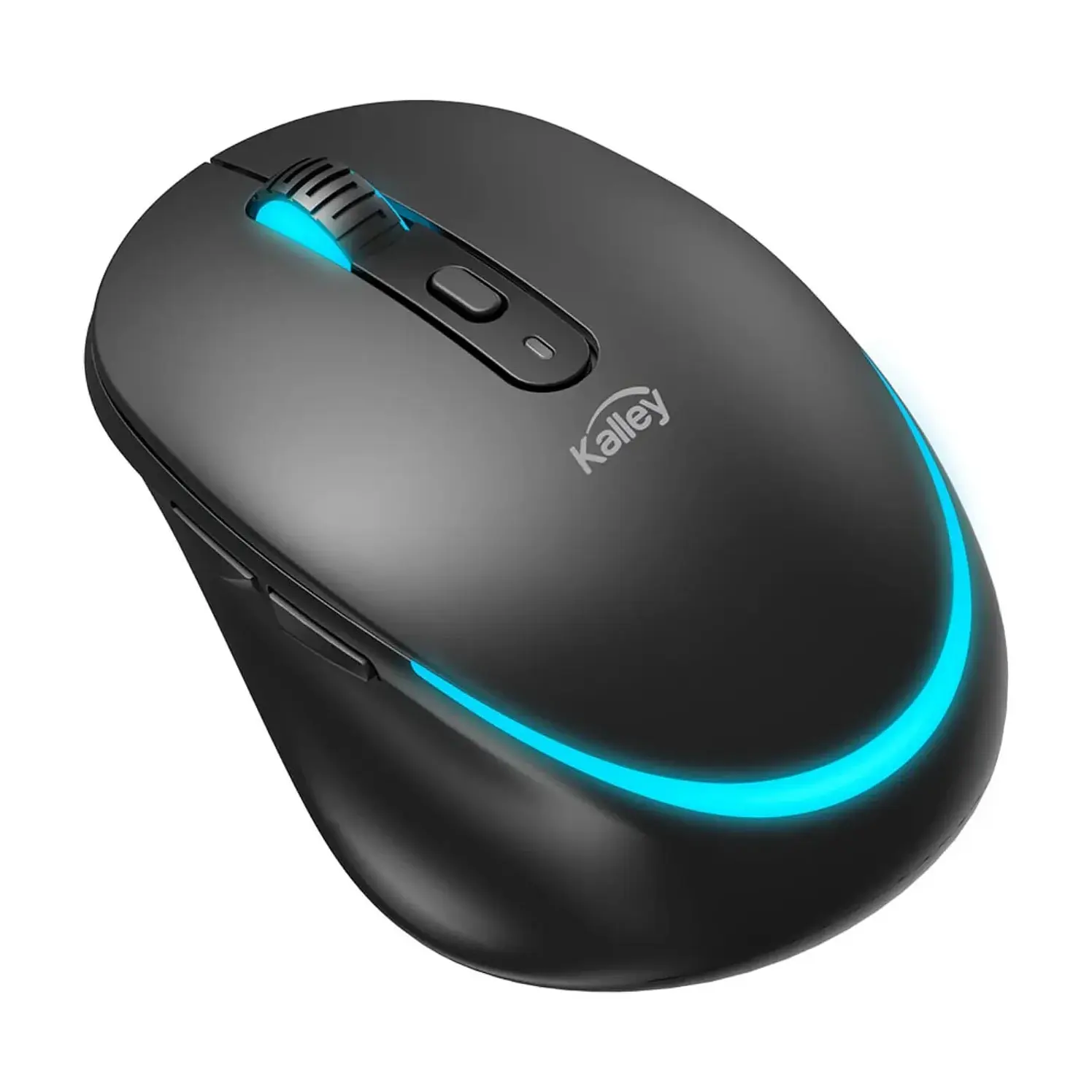 Mouse Kalley Recargable Ergonómico USB Negro