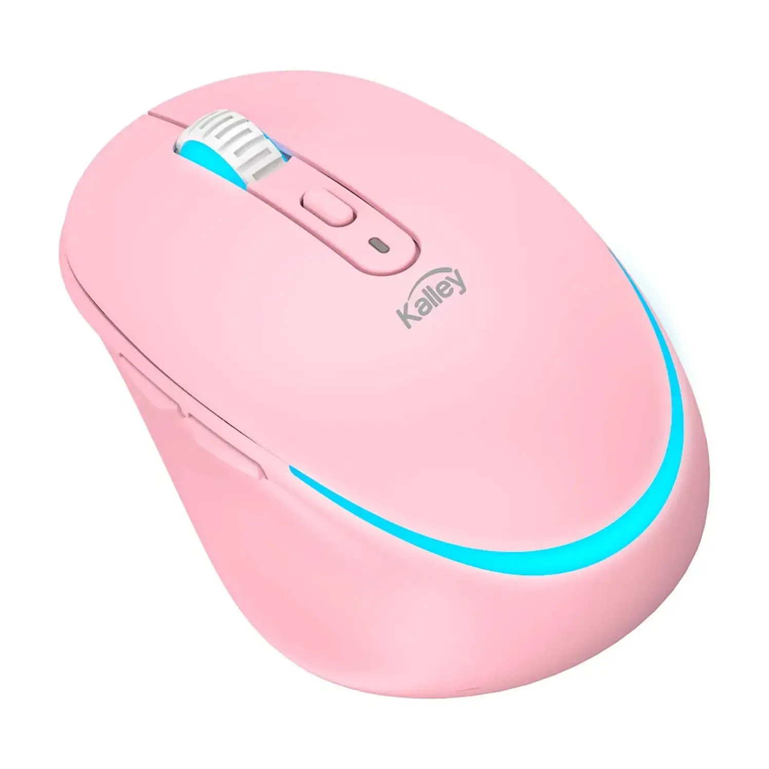 Mouse Kalley Recargable Ergonómico USB Rosado