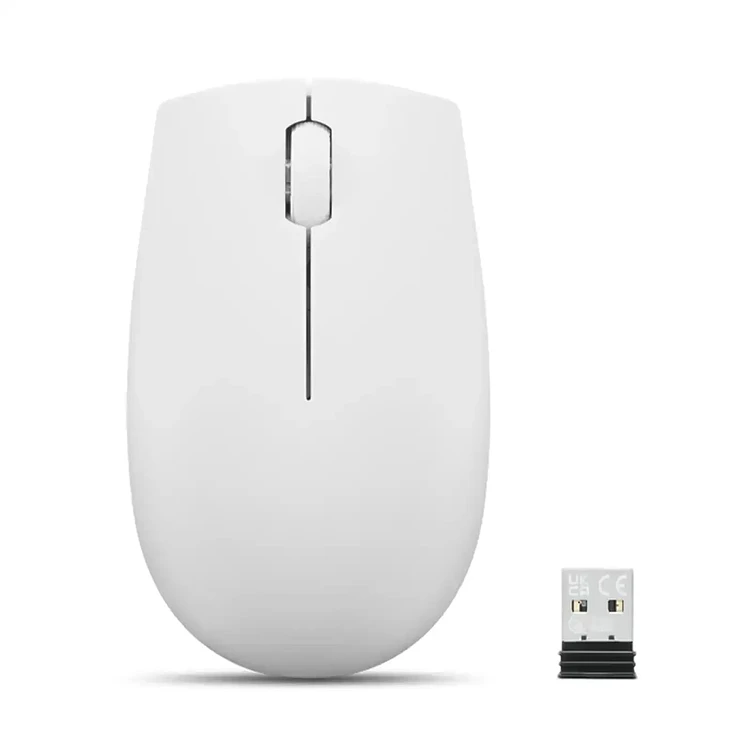 Mouse Lenovo Inalámbrico Óptico L300 Blanco