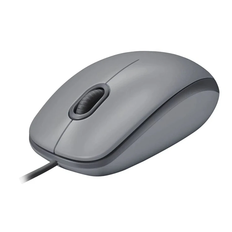 Mouse Logitech Alámbrico Óptico M110 Silent Gris