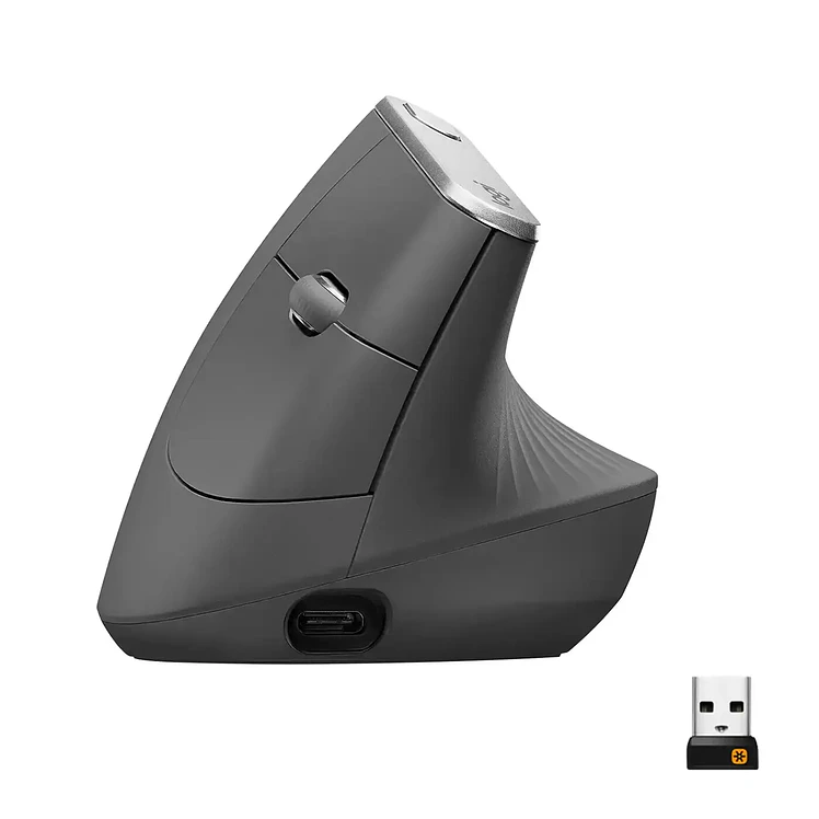Mouse Logitech Optico USB Ergonómico Mx Vertical Negro