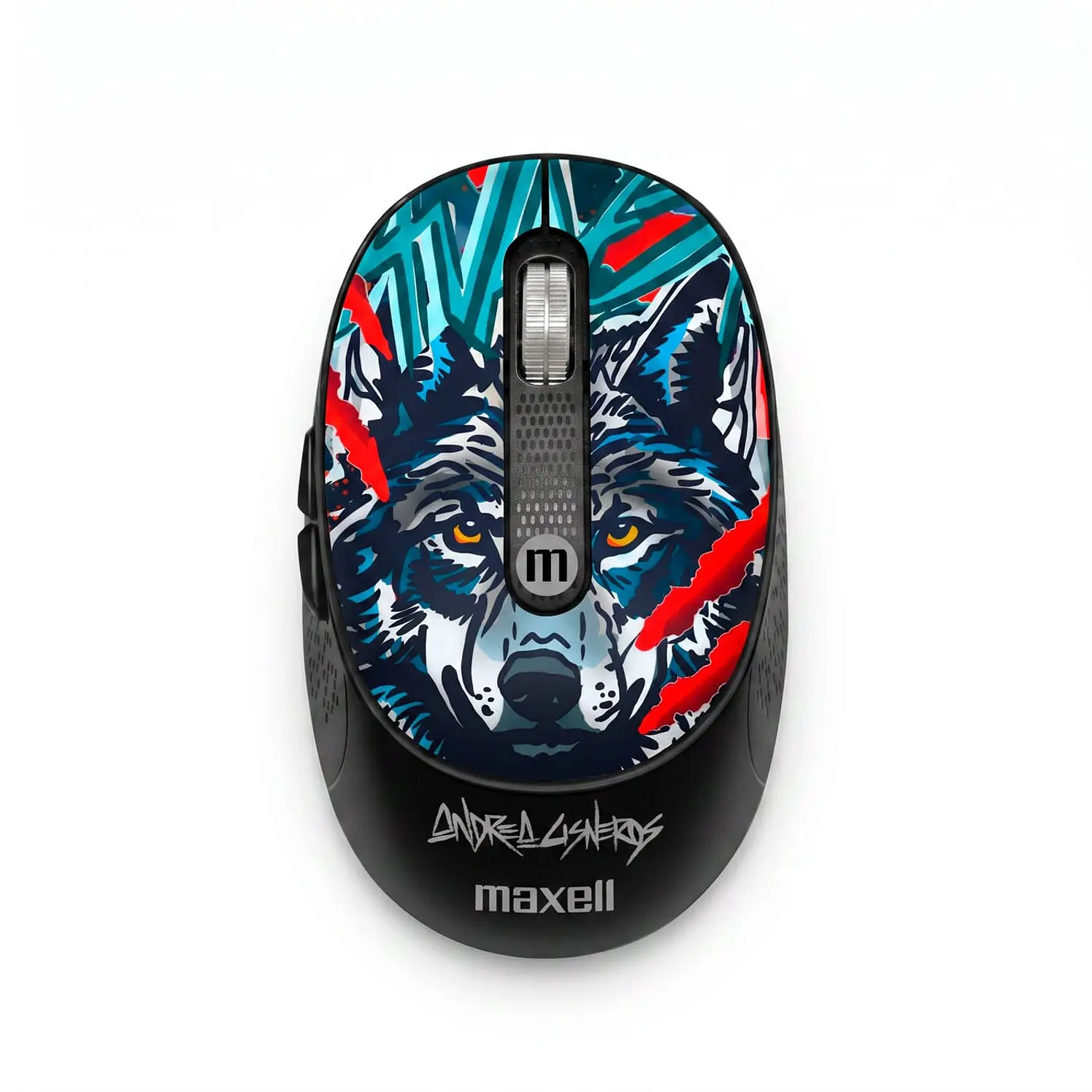 Mouse Maxell Inalámbrico Óptico 320 Lobo Negro
