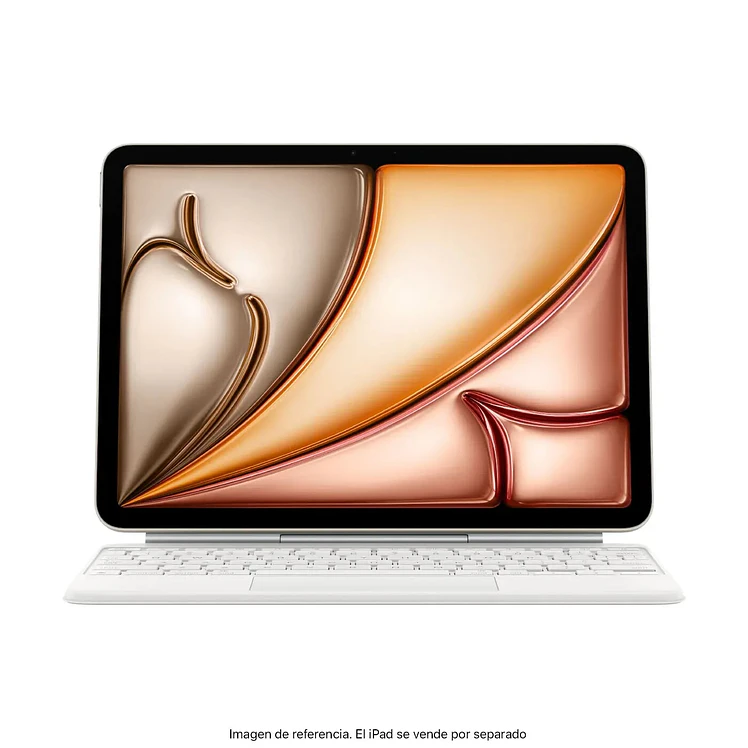 Magic Keyboard El Ipad Air 11 Pulg Chip M2- M3 M4 Blanco