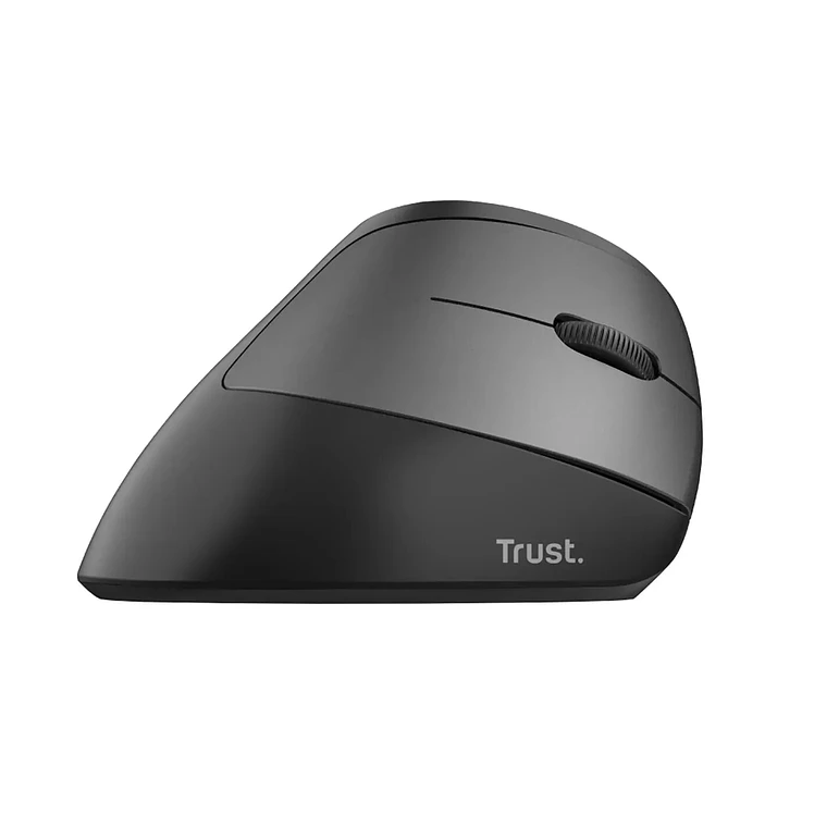 Mouse Trust Ergonómico Vertical Bayo Negro Gris