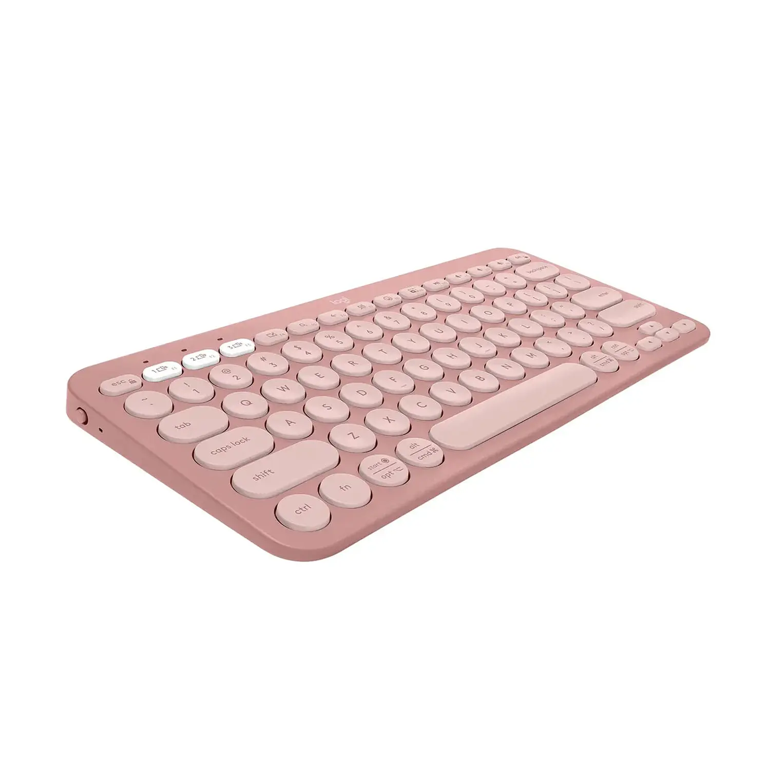 Teclado Logitech Inalámbrico Bluetooth K380S Rosado