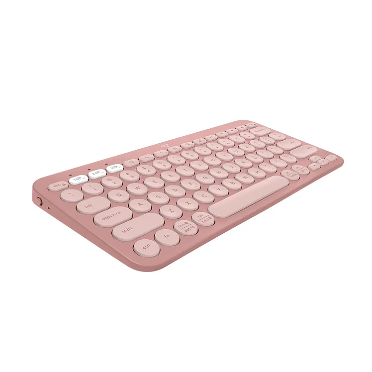 Teclado Logitech Inalámbrico Bluetooth K380S Rosado