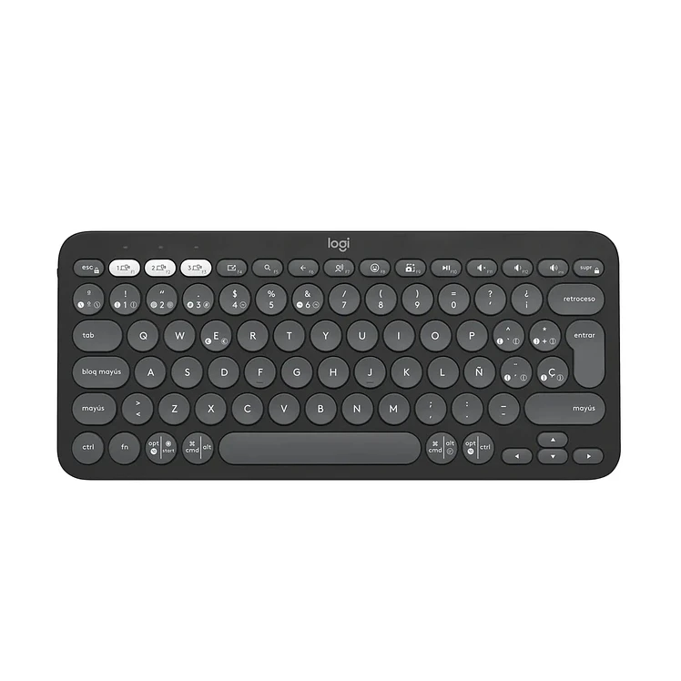 Teclado Logitech Inalámbrico Bluetooth K380S Negro