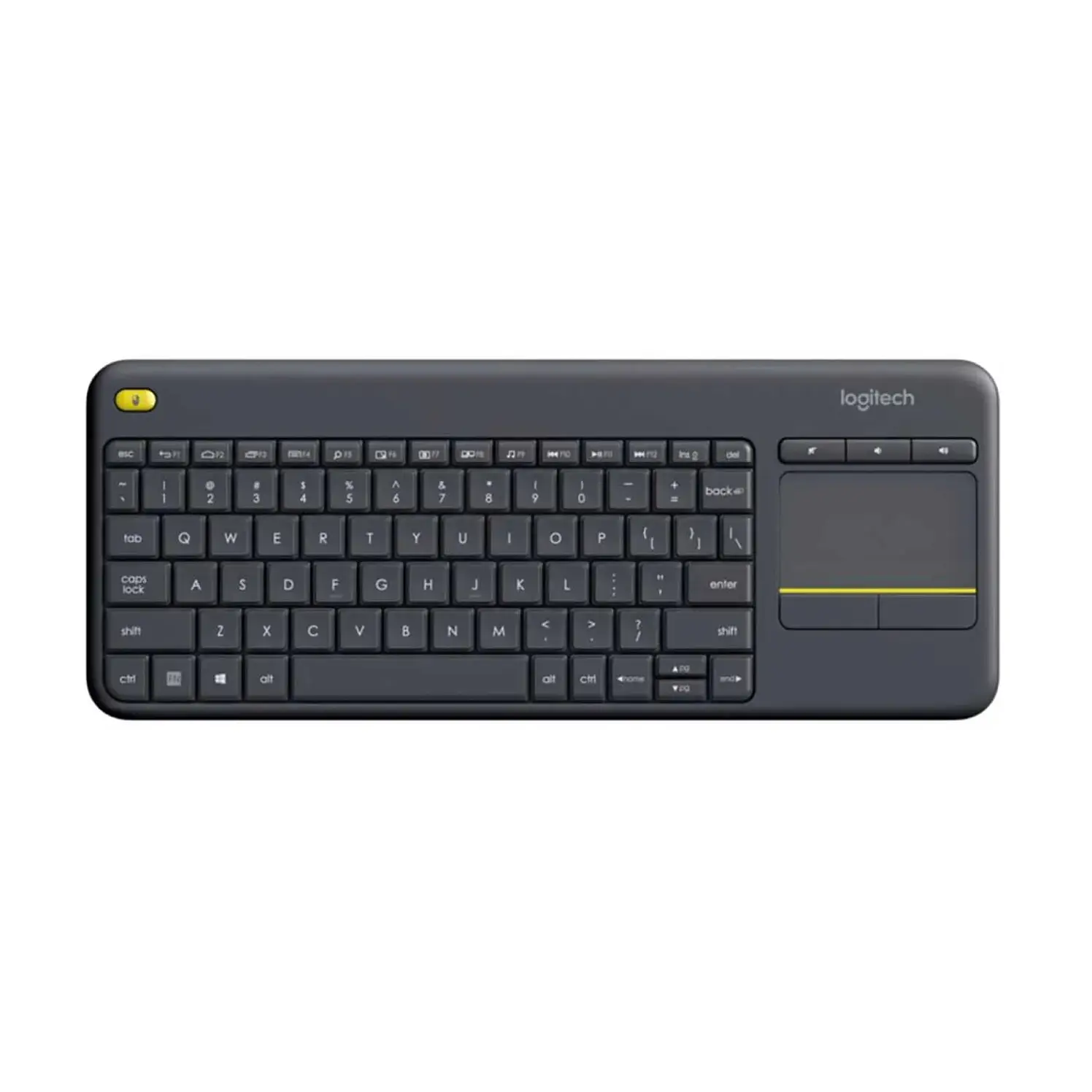 Teclado Logitech Multimedia Inalámbrico TV Computador K400