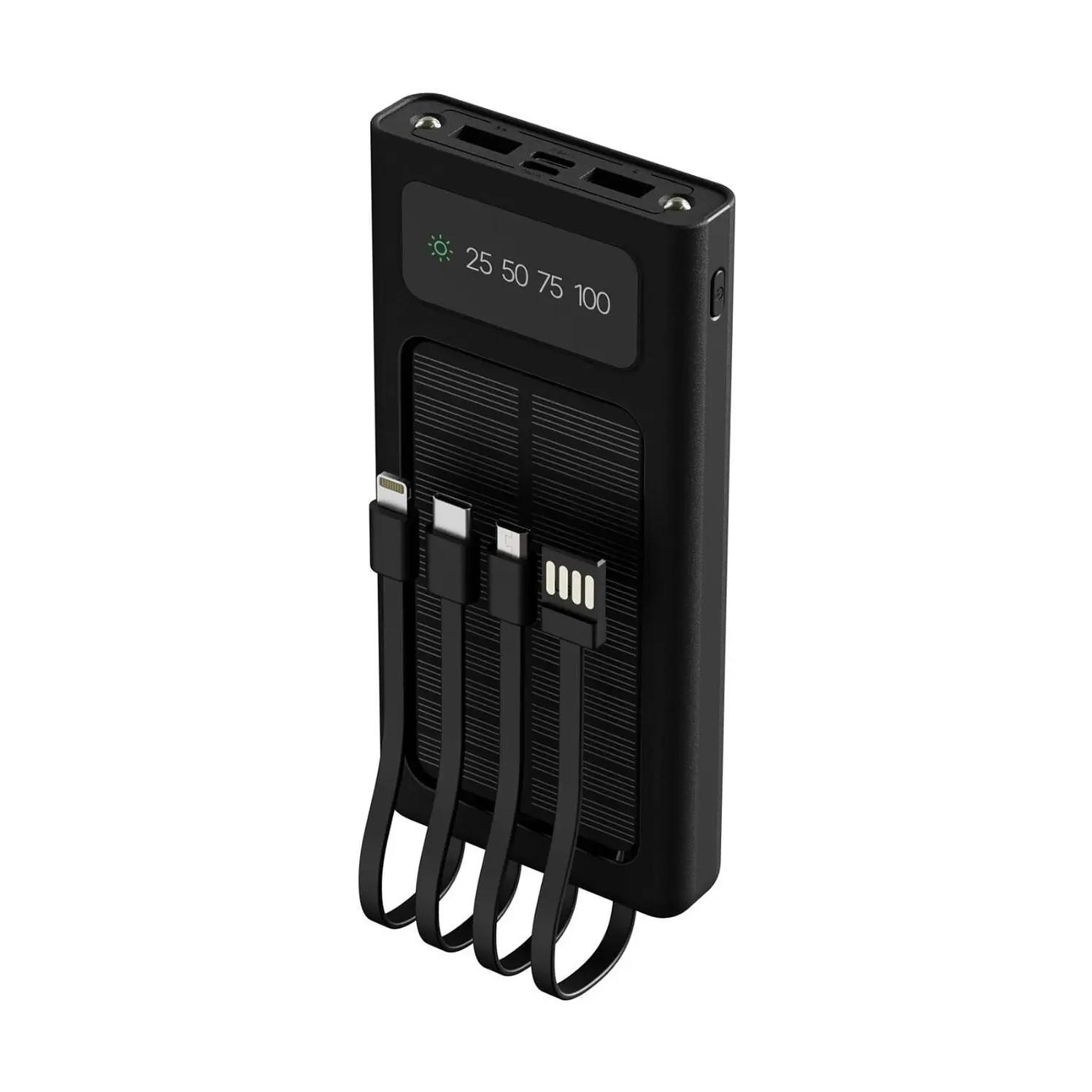 Batería Panel Solar Xtech 30.000 Mah 111 W Lightning Negro