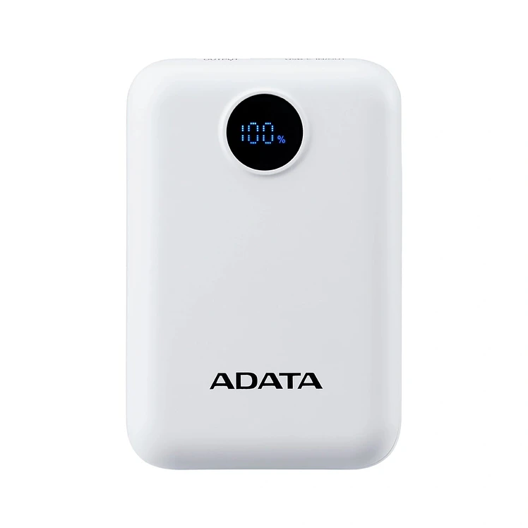 Batería Recargable Adata 10000 Mah Display C100 Blanco