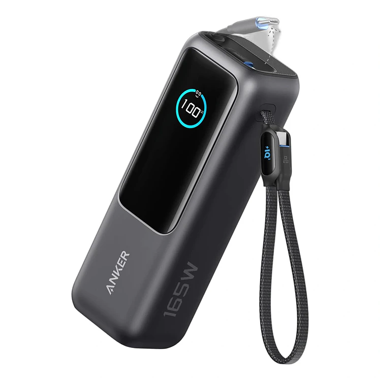 Batería Recargable Anker 25.000 Mah 165 W Con Cable Negro
