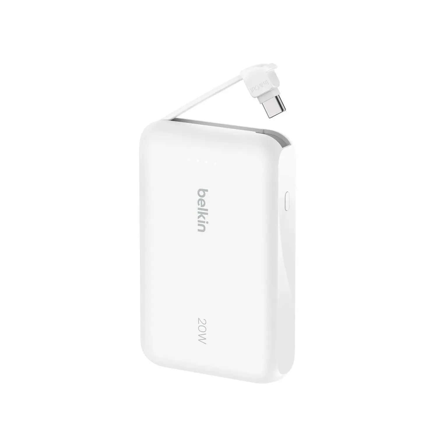 Batería Recargable Belkin 10.000 Mah 20 W Cable Usbc Blanco