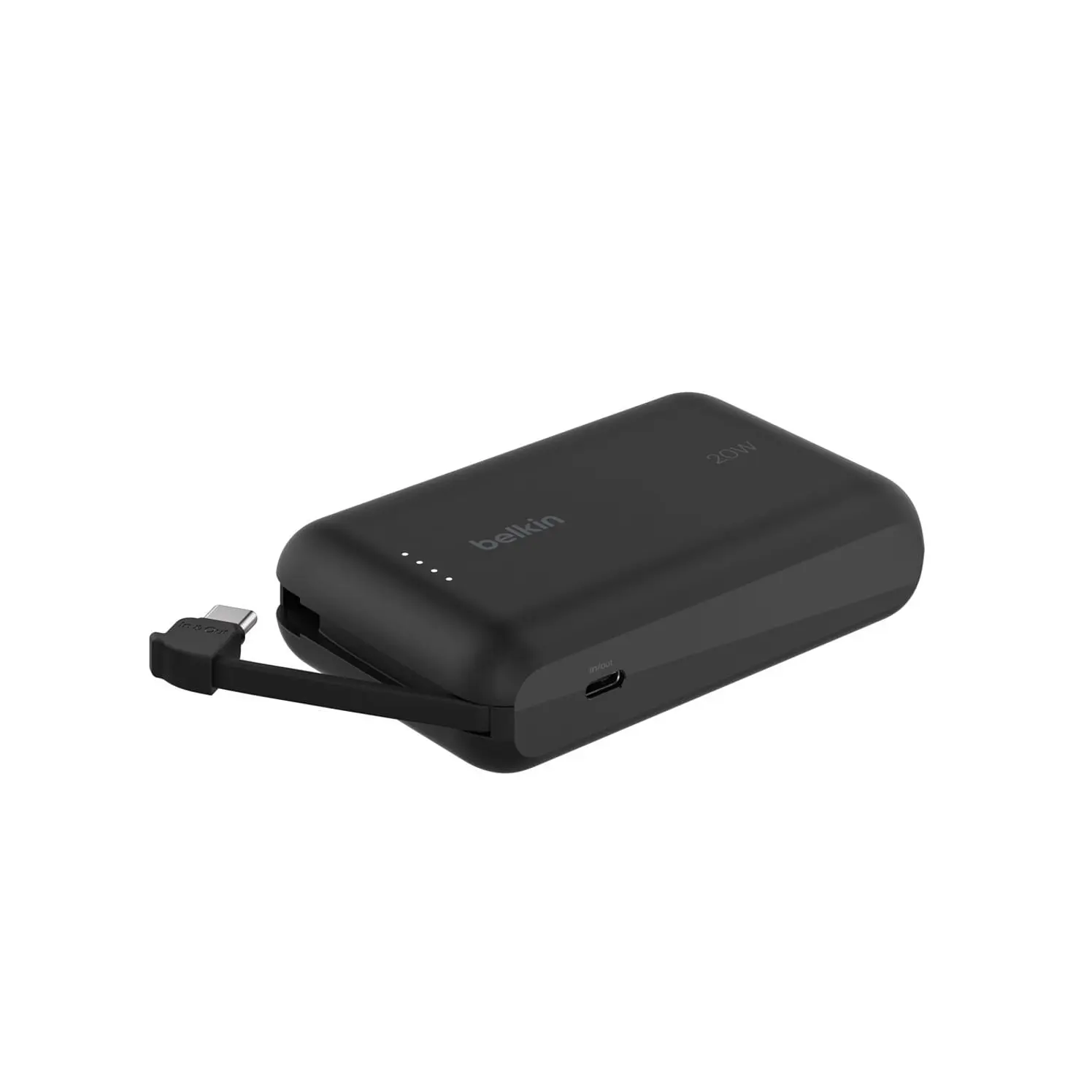 Batería Recargable Belkin 10.000 Mah 20 W Cable Usbc Negro