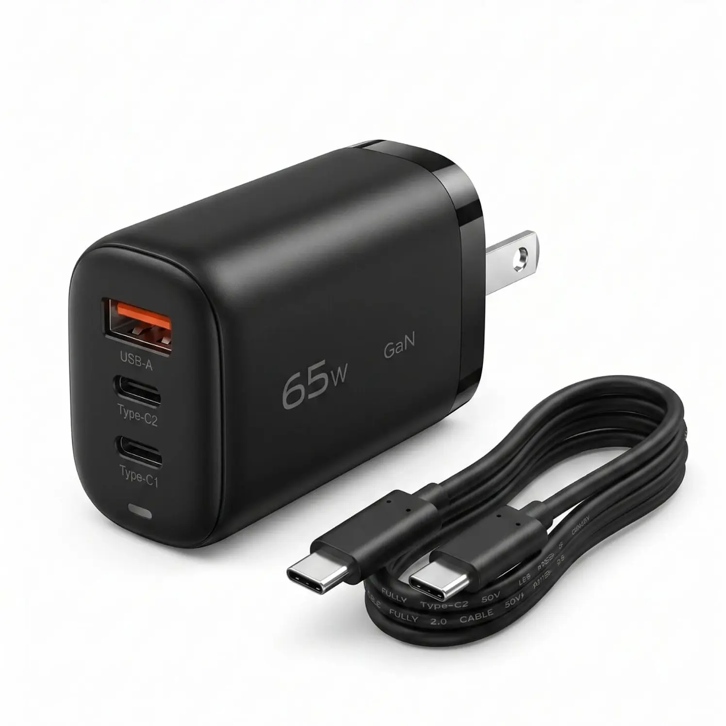 Adaptador Cargador Bestcom 65W 40W 15W 10W 100W 1,0 Negro