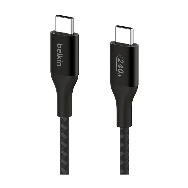 Cable Belkin USB‑C A De 240 W De 2.0 Metro Negro