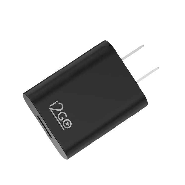 Adaptador I2Go Cargador De Pared 10.5 W Carga Rápida Negro