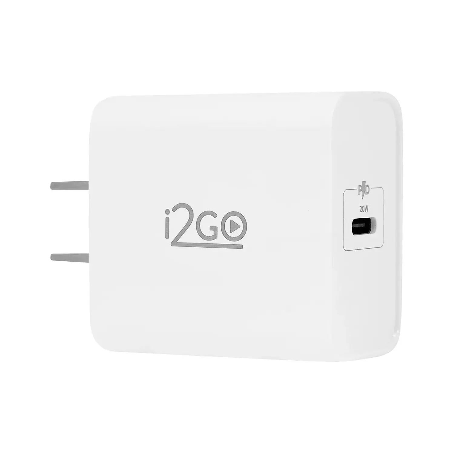 Adaptador I2Go Cargador De Pared 20 W Carga Rápida Blanco
