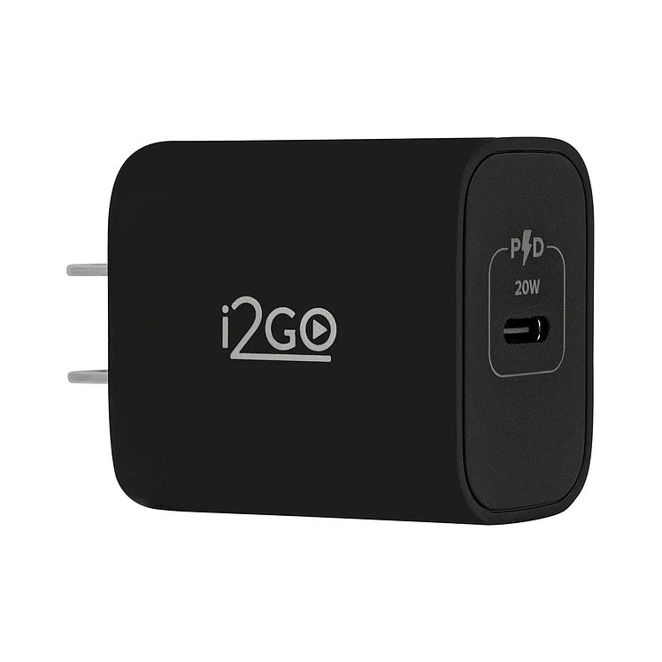 Adaptador I2Go Cargador De Pared 20 W Carga Rápida Negro