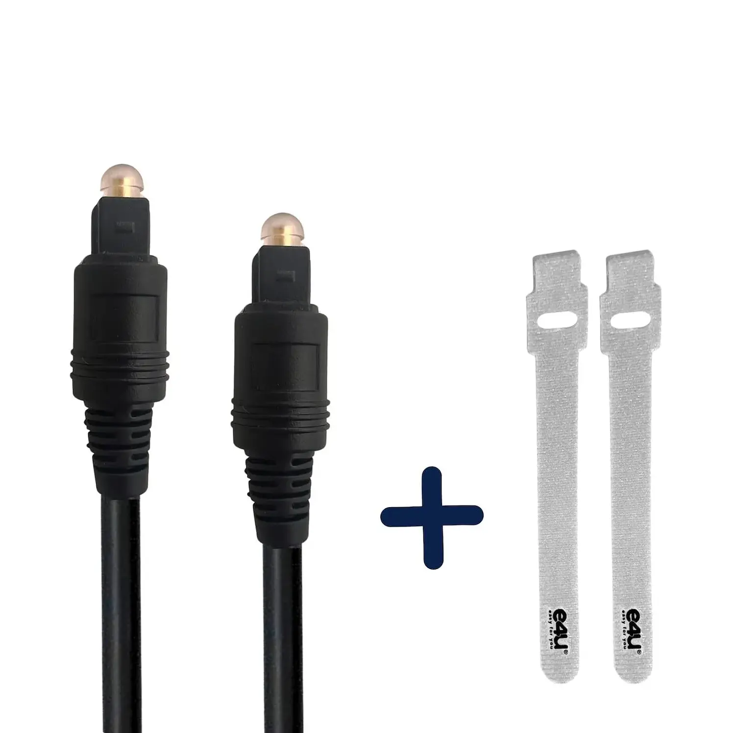 Cable Audio E4U Premium 1.8 Metros Más 2 Correas Velcro