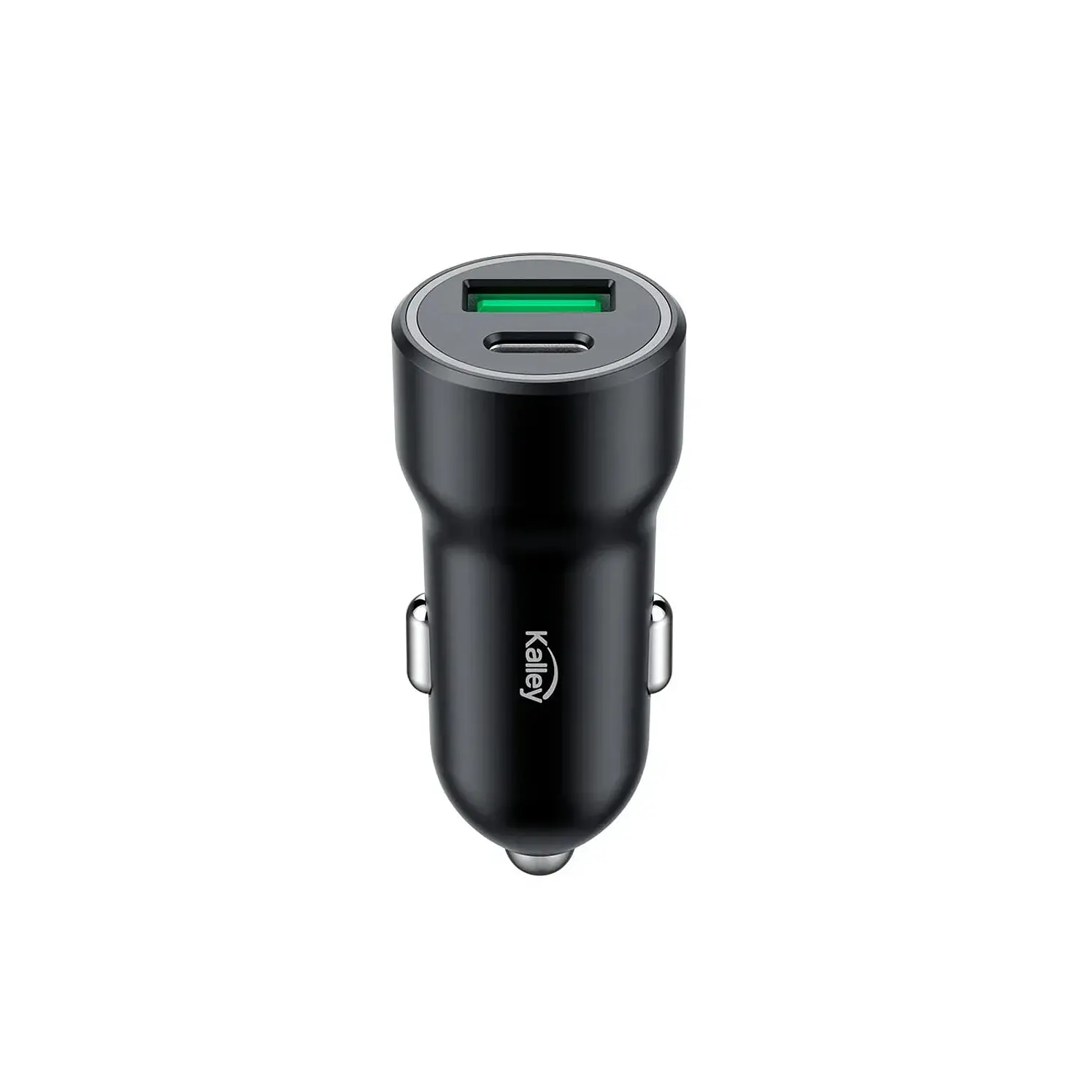 Cargador Kalley Auto Dual 20 W 10 W 10 W Negro