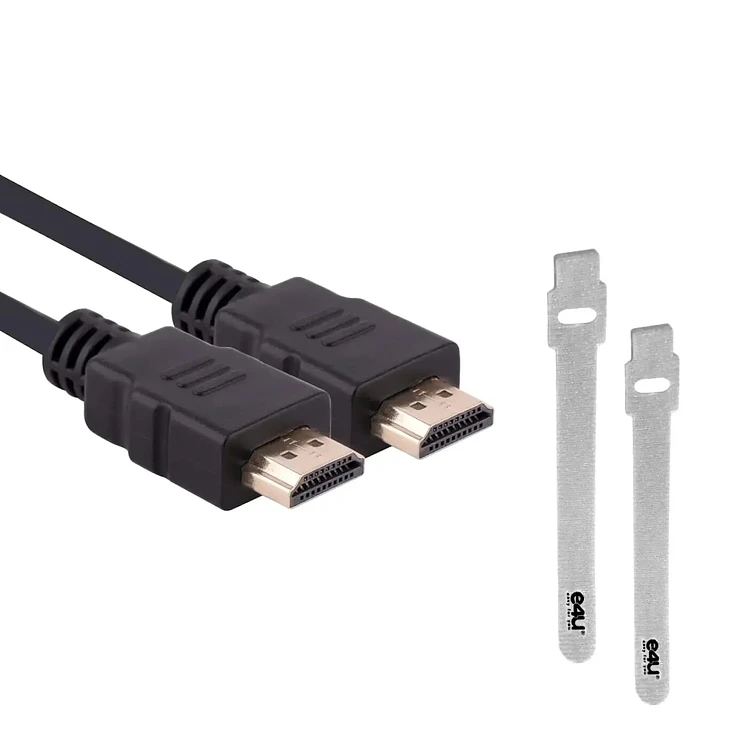 Cable E4U HDMI A HDMI 4K Alta 3 Más 2 Correas Velcro