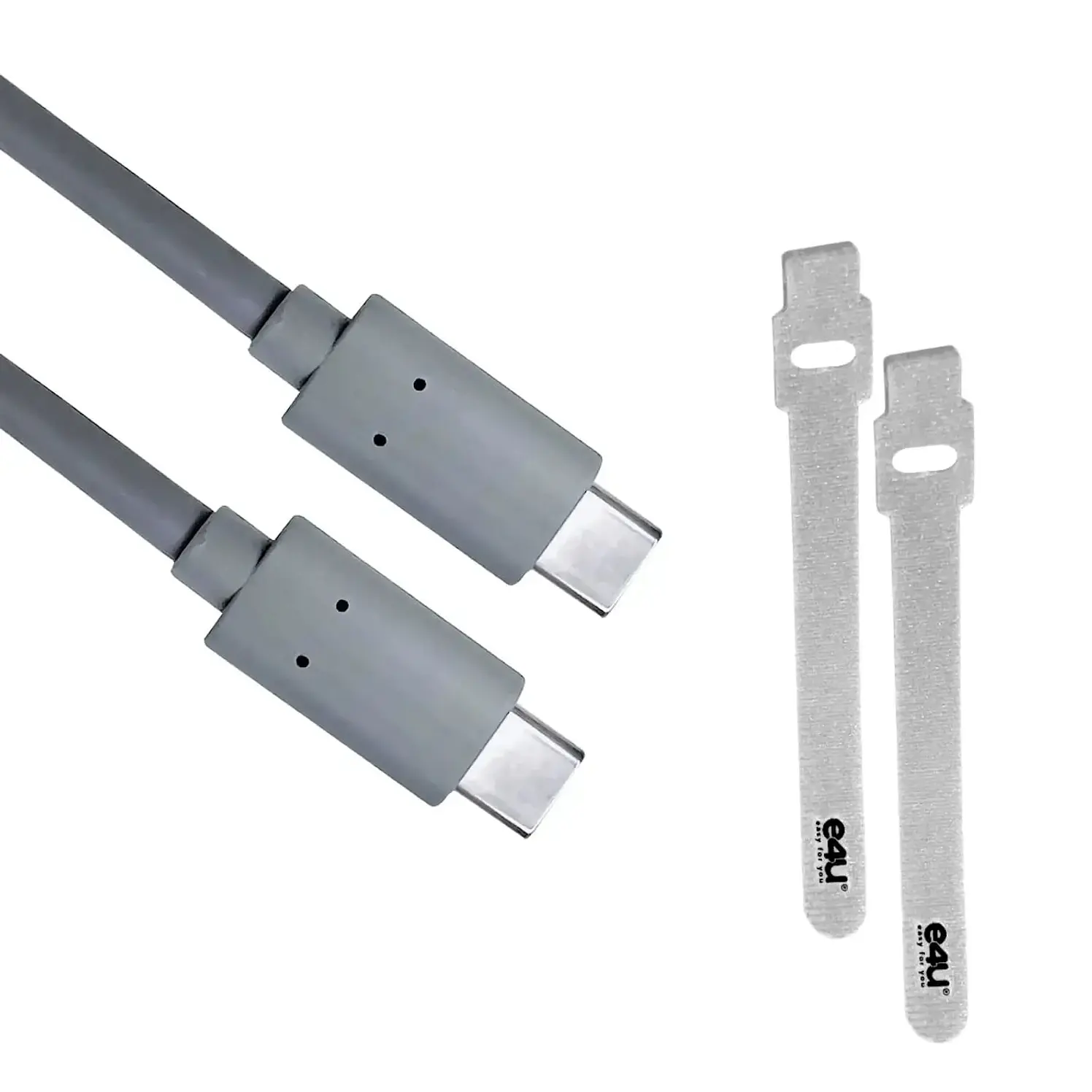 Cable E4U A De 1.8 Metros Más 2 Correas De Velcro