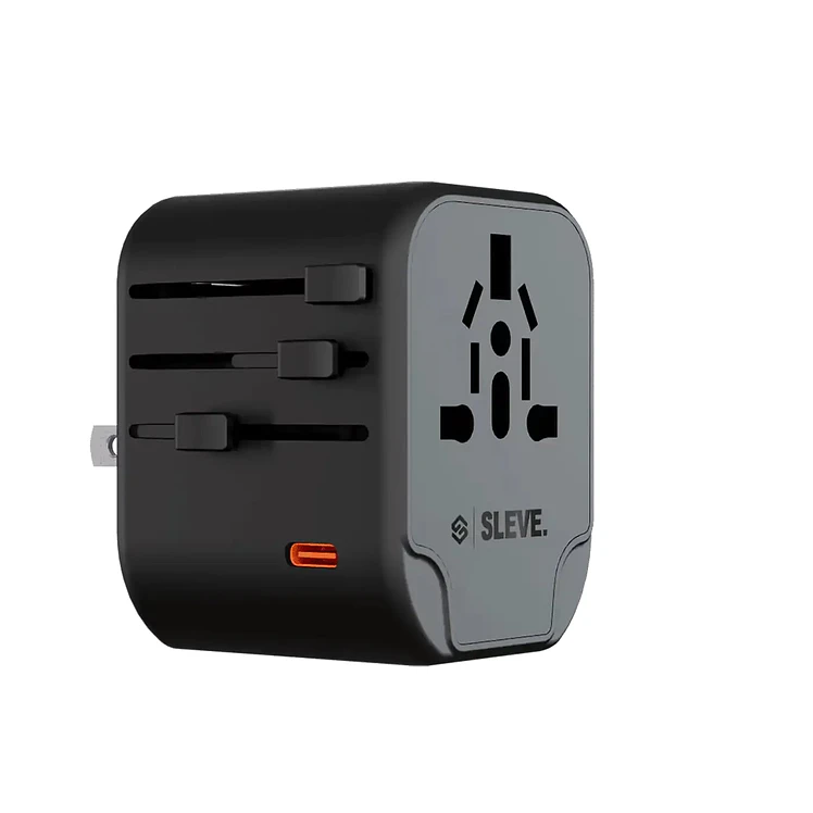 Cargador Viajero Sleve 20 W, 2 Puertos USB, 1 Puerto Tipo C