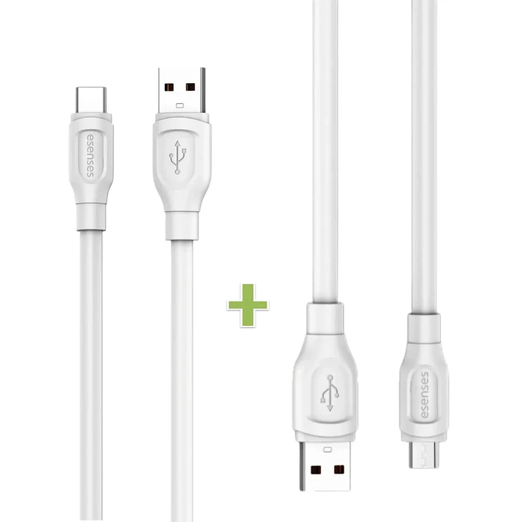 Set Esenses X 2 Cable USB 20W 1.0 USB Microusb 20W 1.0 Metro