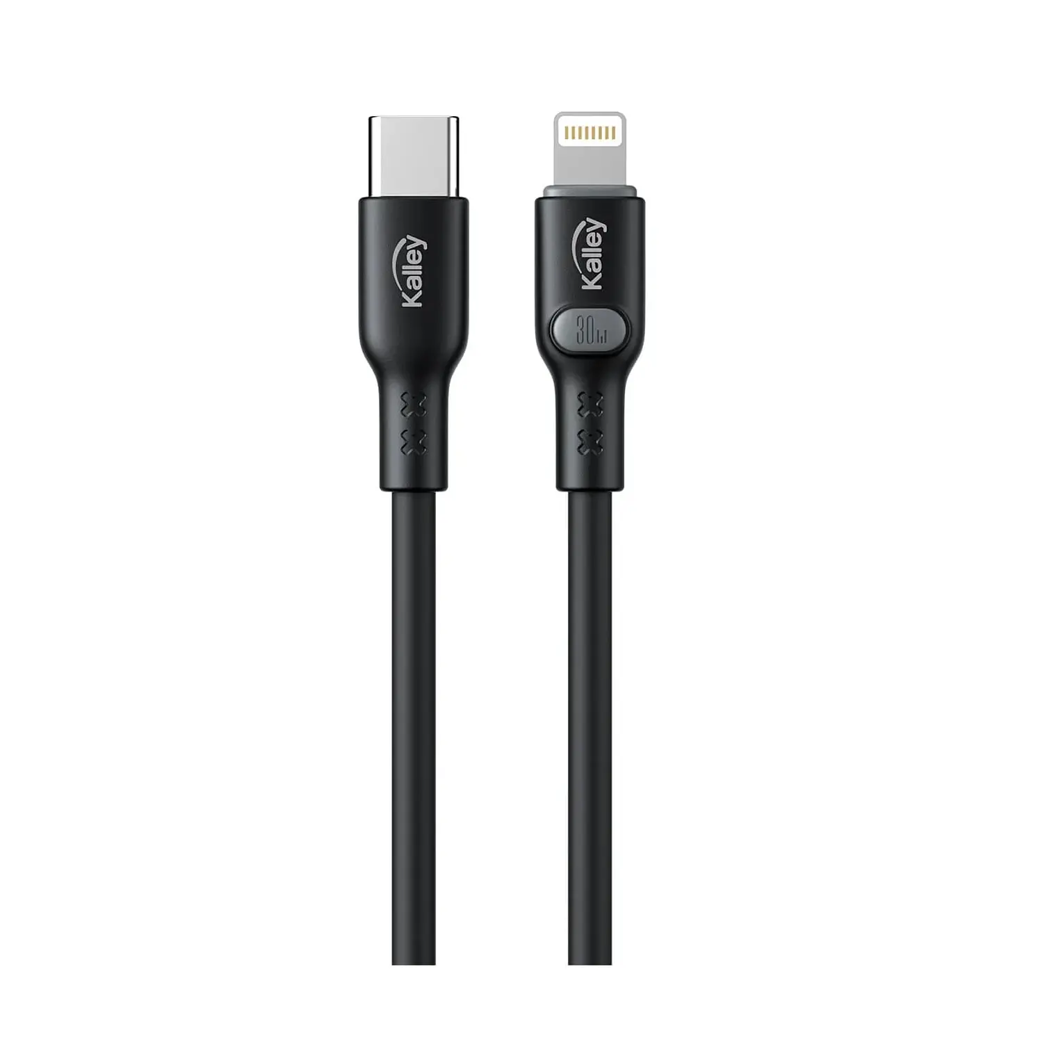 Cable Kalley A Lightning De 1.0 Metro Negro